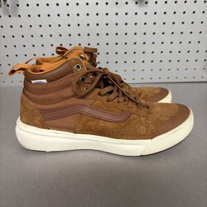 VANS UltraRange Hi MTE Womens 8.5 Mens 7 Skate Shoes Brown Ginger Sneakers